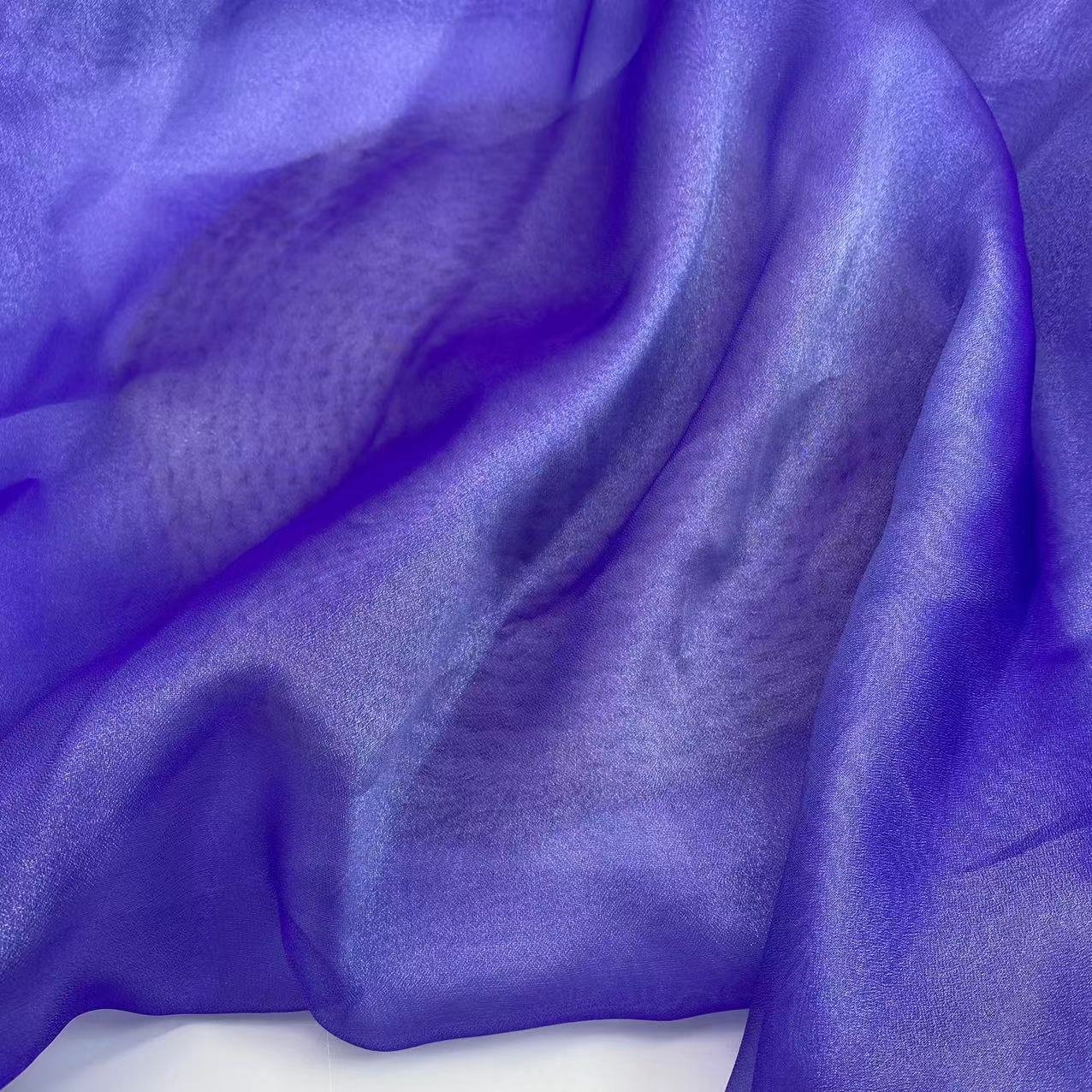 Factory direct sale reasonable price beautiful shiny cloud gauze lightweight organza fabric for wedding dress