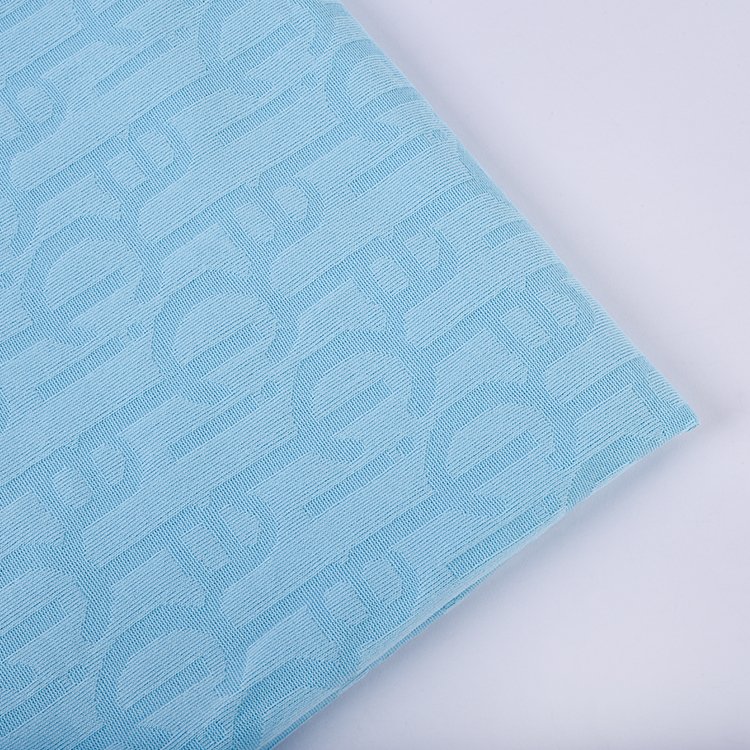 Factory Wholesale Breathable 165gsm 145cm Jacquard Polyester Knitted Jacquard Fabrics