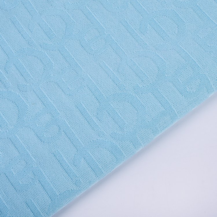 Factory Wholesale Breathable 165gsm 145cm Jacquard Polyester Knitted Jacquard Fabrics
