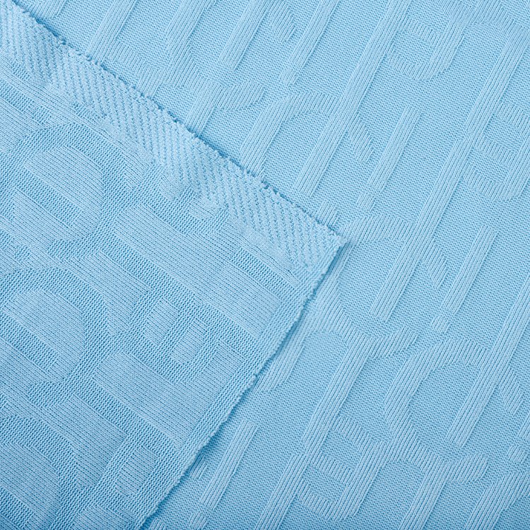 Factory Wholesale Breathable 165gsm 145cm Jacquard Polyester Knitted Jacquard Fabrics