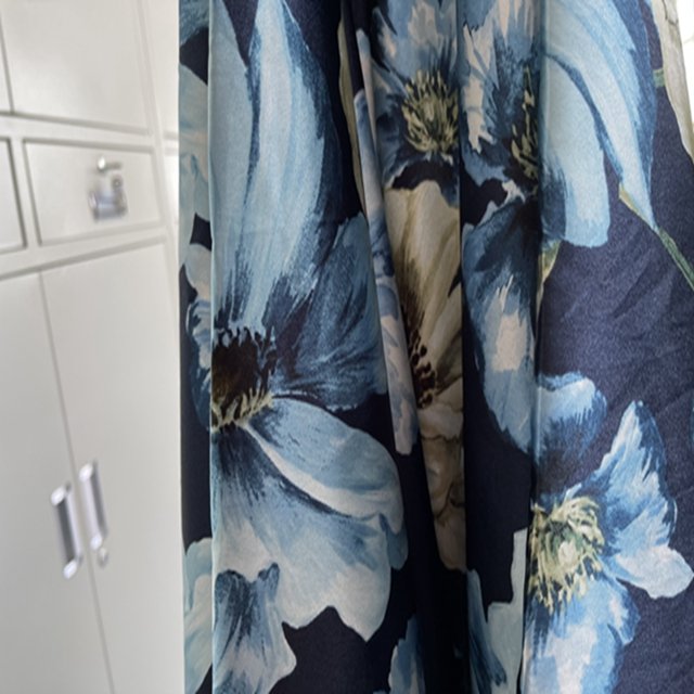 100% polyester Fashion Printed flowers fabric for dresses & Blouses