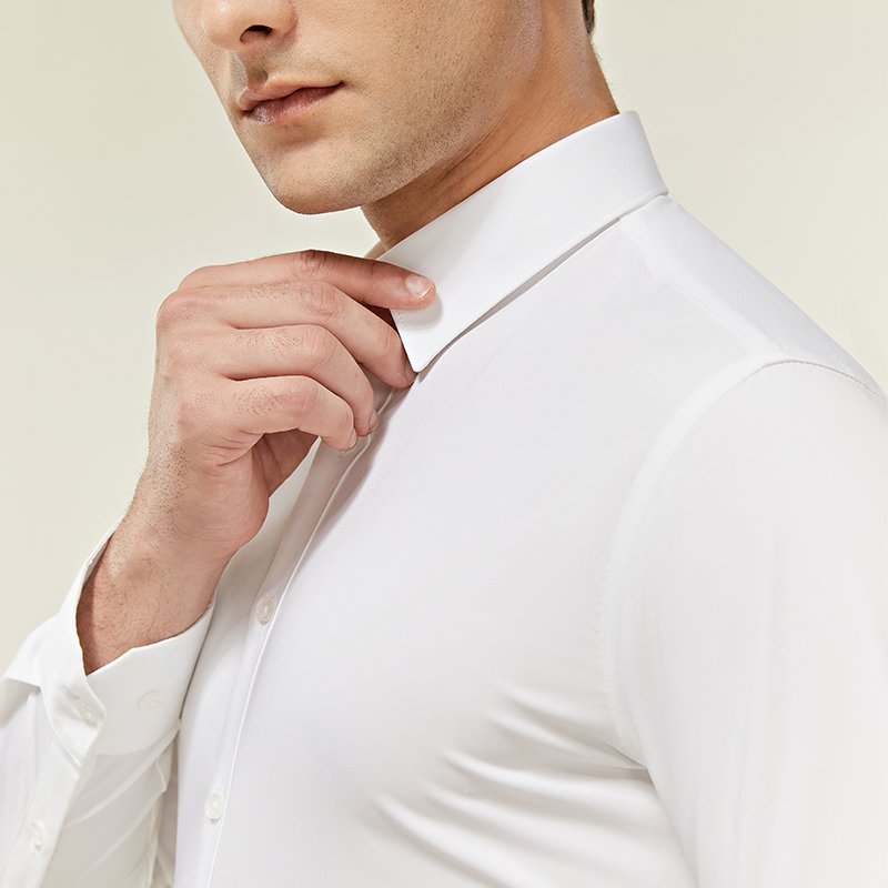 Multi-color Bamboo Fiber Breathable Fabric Professional Formal Men's Long Sleeve Shirt
