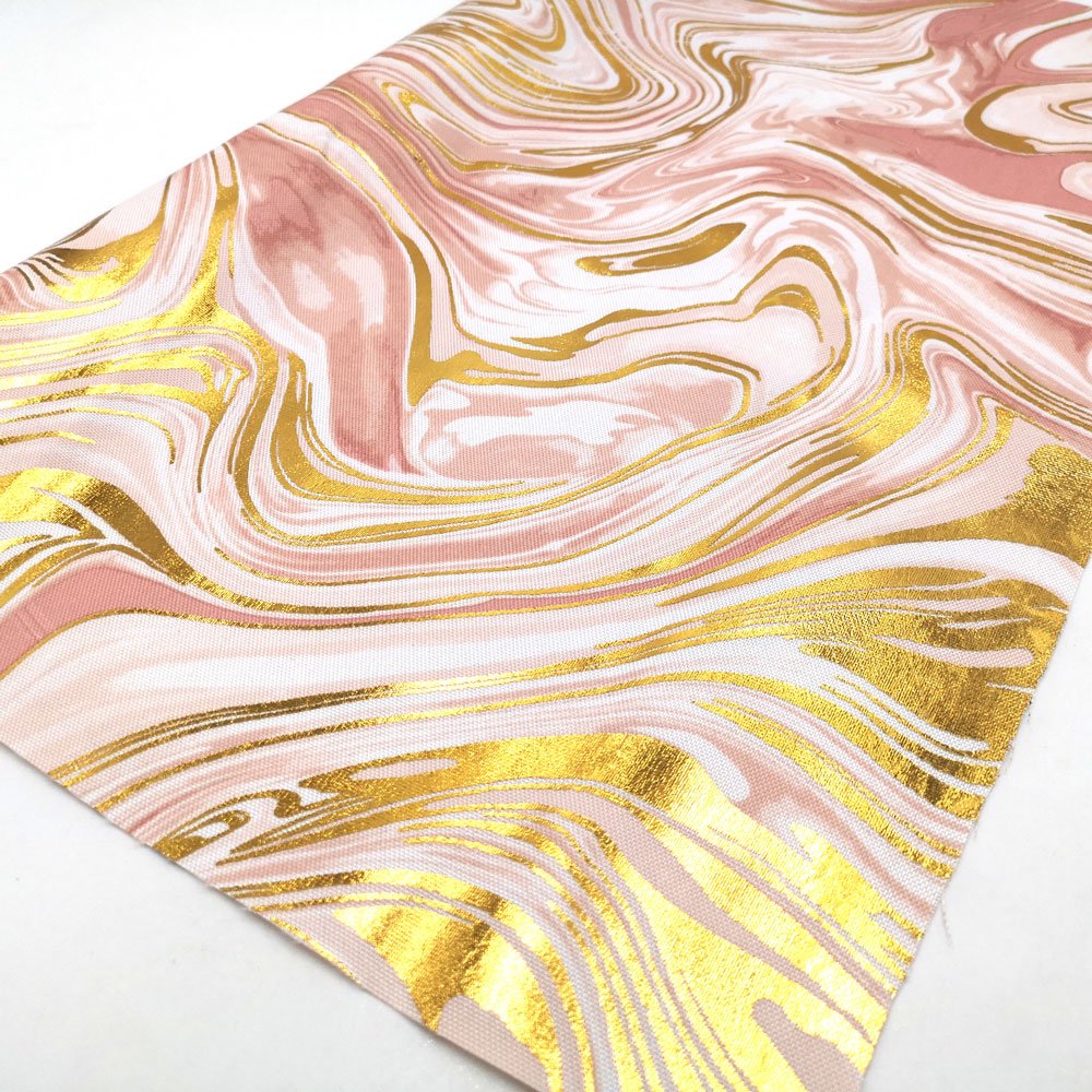 Foil Print Fabric Transfer Print 600D Oxford Fabric