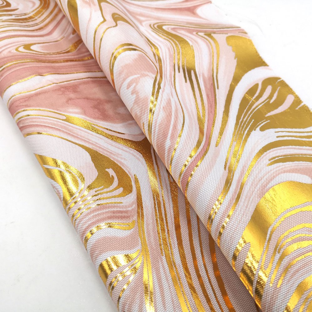 Foil Print Fabric Transfer Print 600D Oxford Fabric