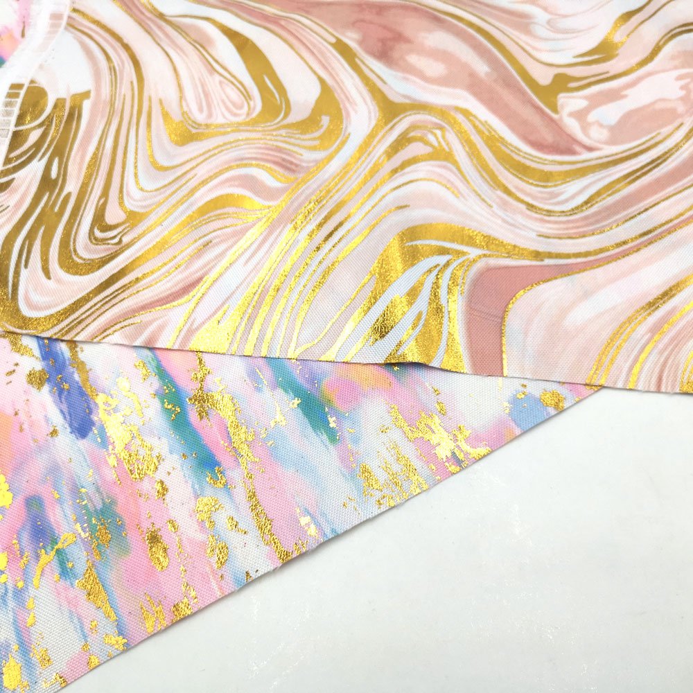 Foil Print Fabric Transfer Print 600D Oxford Fabric