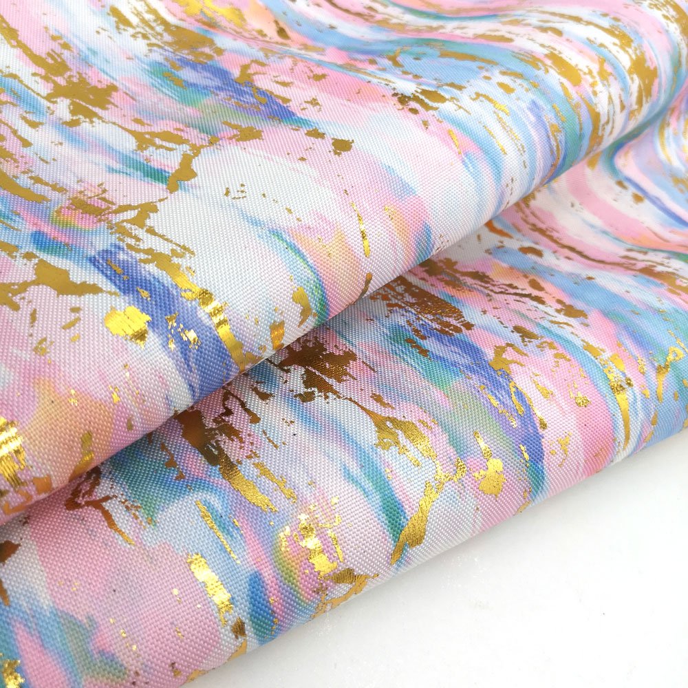Foil Print Fabric Transfer Print 600D Oxford Fabric