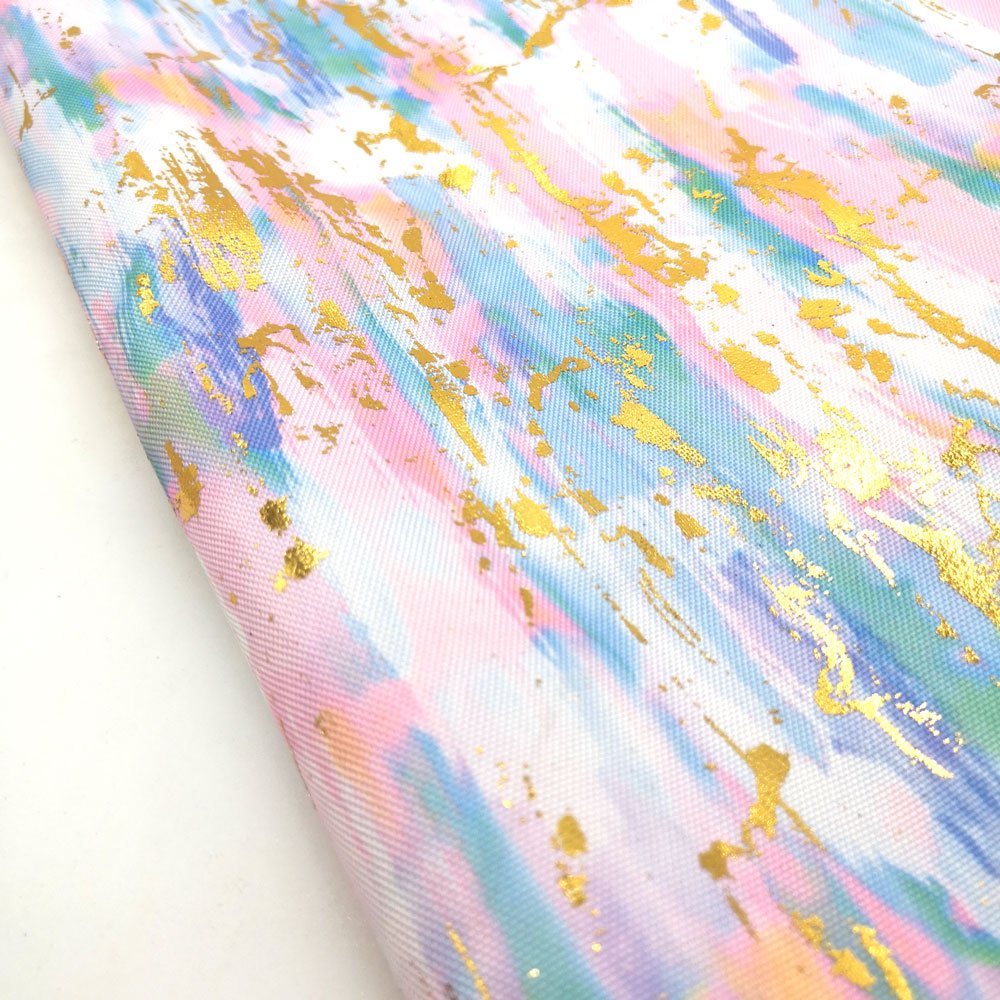 Foil Print Fabric Transfer Print 600D Oxford Fabric