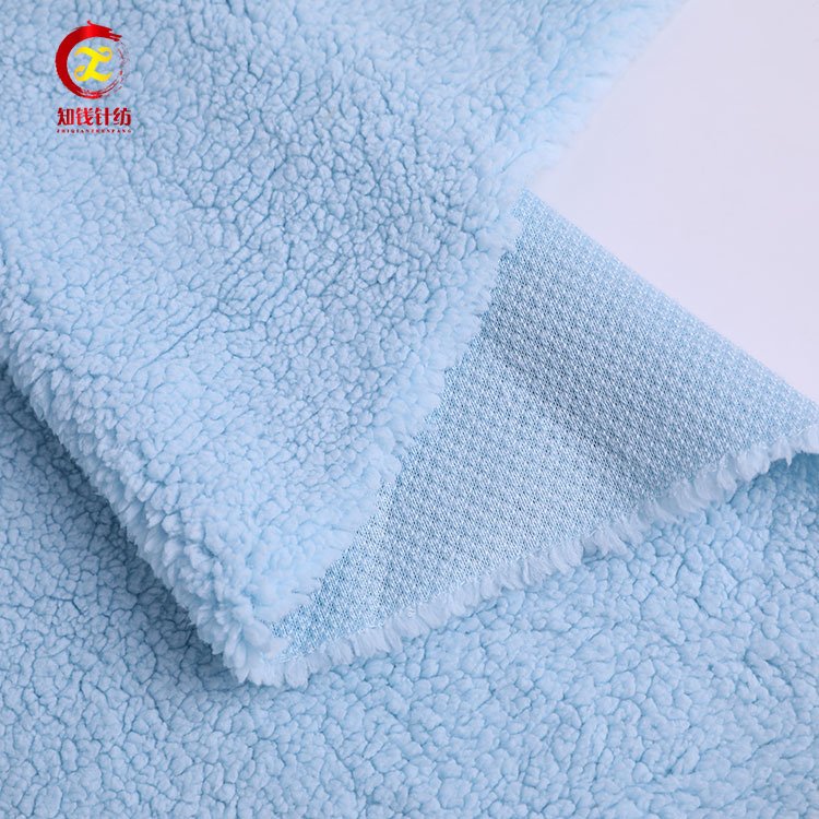 Shaoxing manufacturers fashion wholesale sherpa fleece fabric