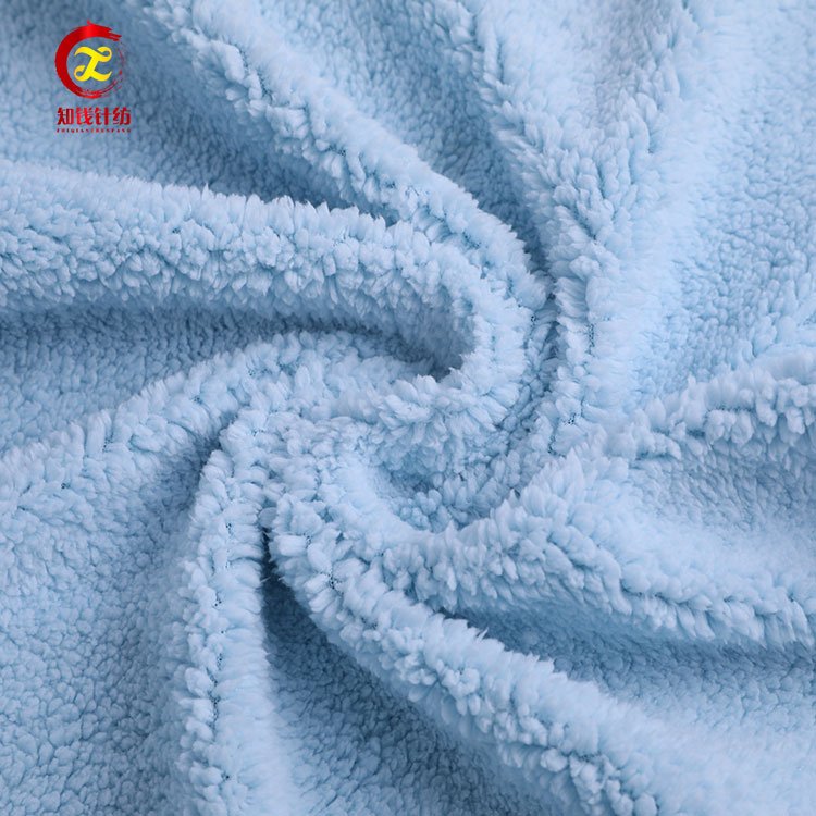 Shaoxing manufacturers fashion wholesale sherpa fleece fabric