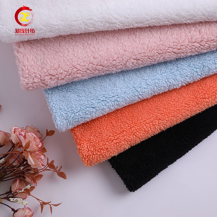 Shaoxing manufacturers fashion wholesale sherpa fleece fabric
