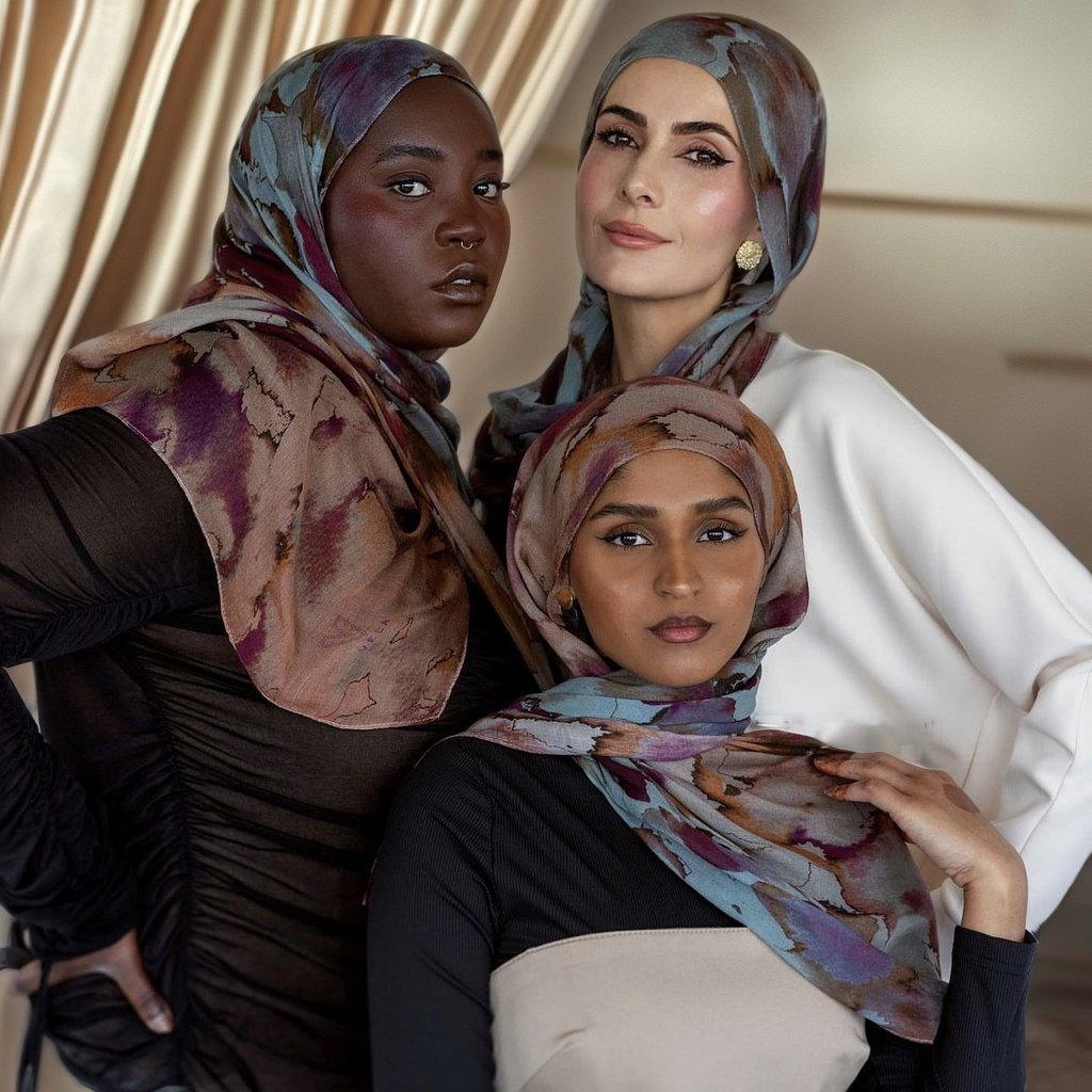 Newest Breathable Printed Modal Hijab Scarf for Muslim Women Bamboo Fiber Cotton Modal Spring Season Professional Women's Long