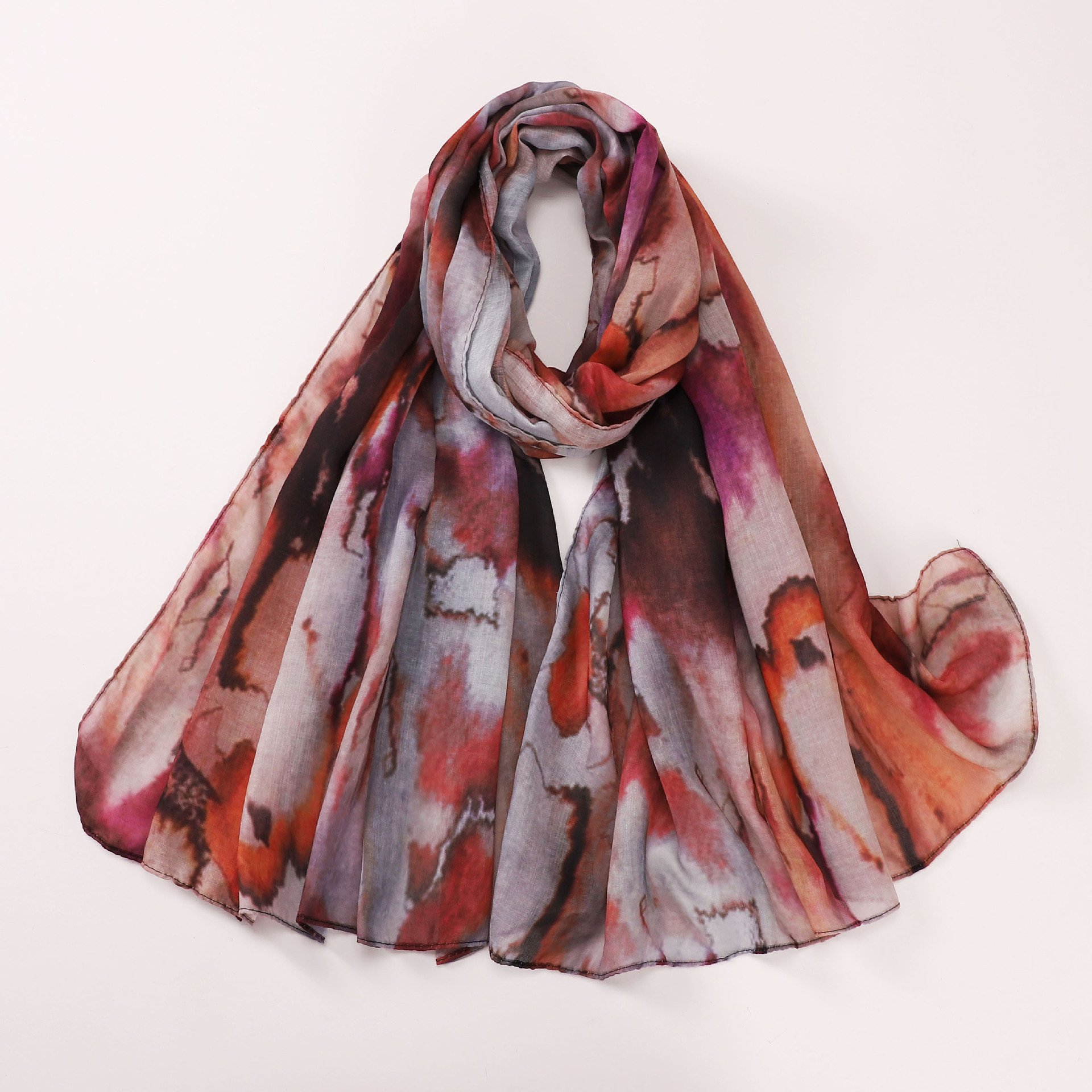 Newest Breathable Printed Modal Hijab Scarf for Muslim Women Bamboo Fiber Cotton Modal Spring Season Professional Women's Long