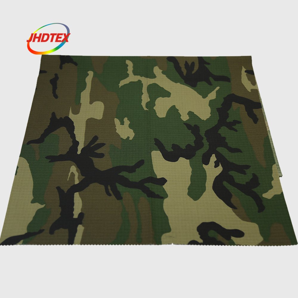 JHDTEX cp woodland usgi textile fabrics camouflage ripstop fabric for uniform