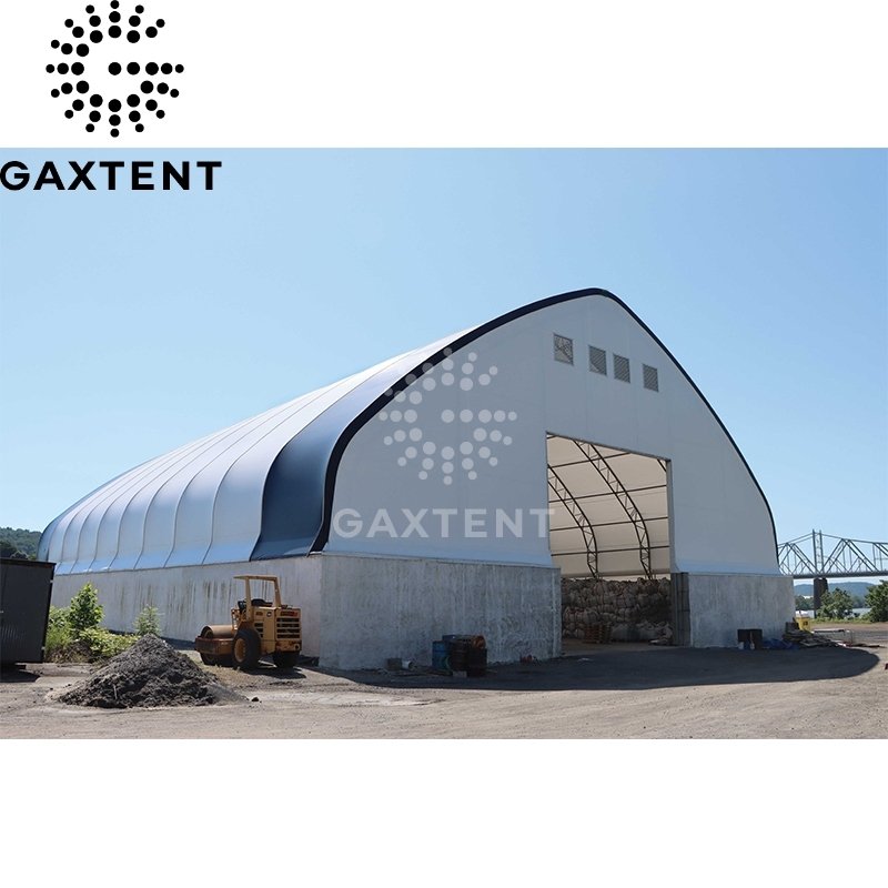 Temporary Fabric Warehouse Storage Tent With Pvc Cover Built For High Wind And Snow Load Capacities In Industrial Environments