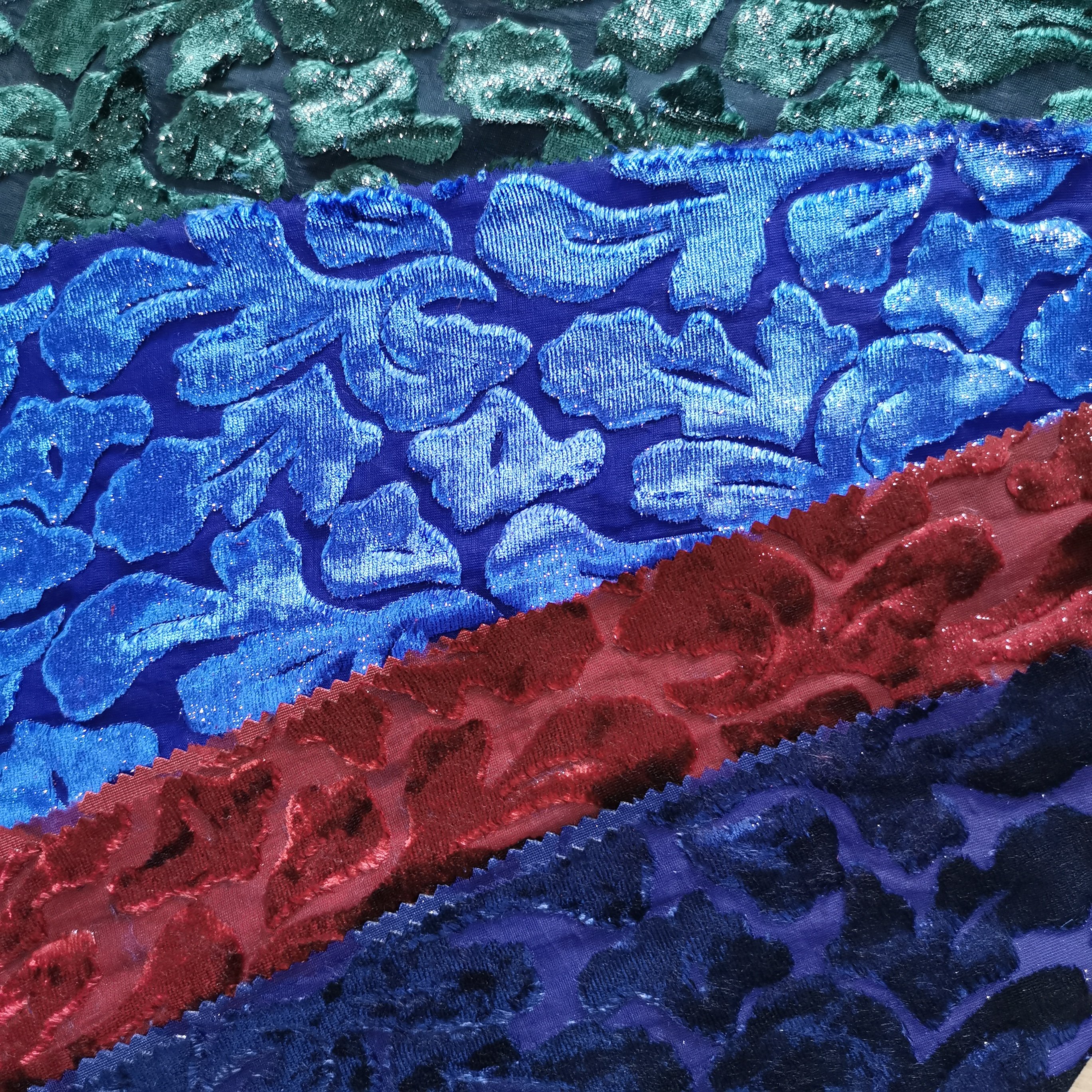 2022 popular brocade velvet full of stars rotten fabric