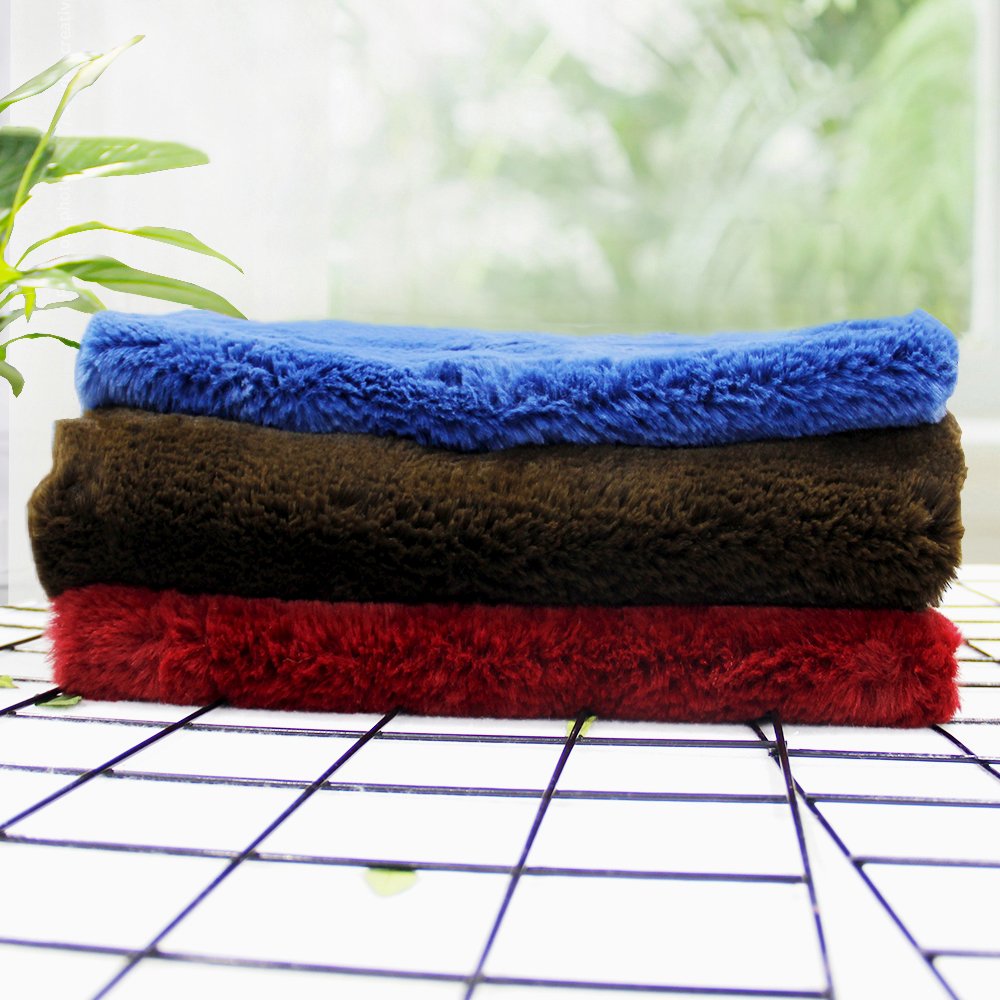 Soft Warm 100% Polyester Imitation Faux Rabbit Hair Fabric Plush Winter Coat Clothing Lining Fabric