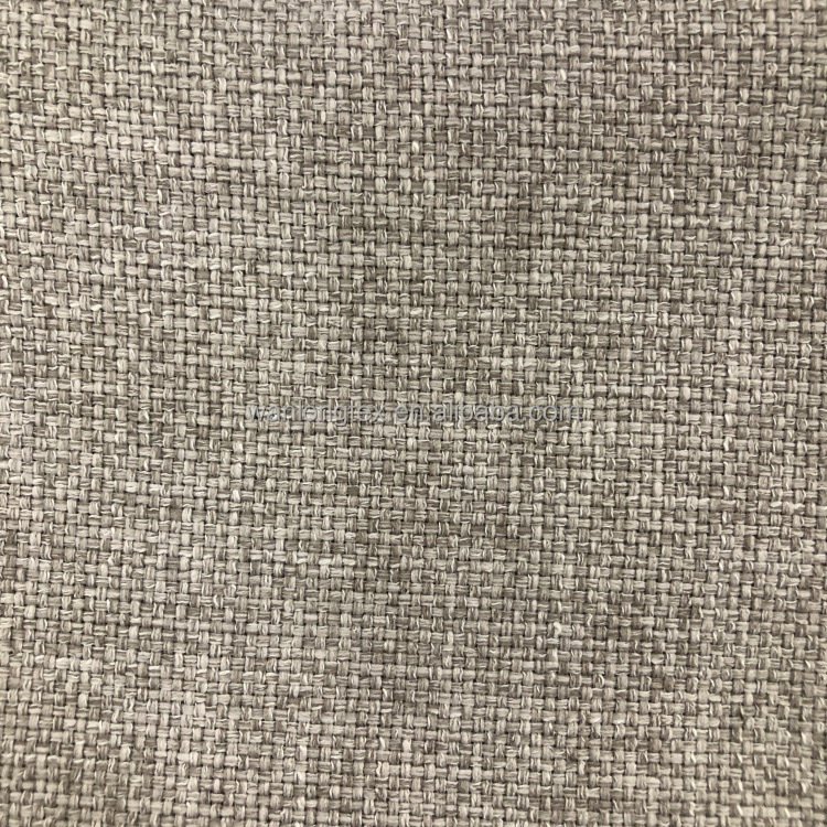 Home living 100% polyester durable linen fabric for sofa and pillow