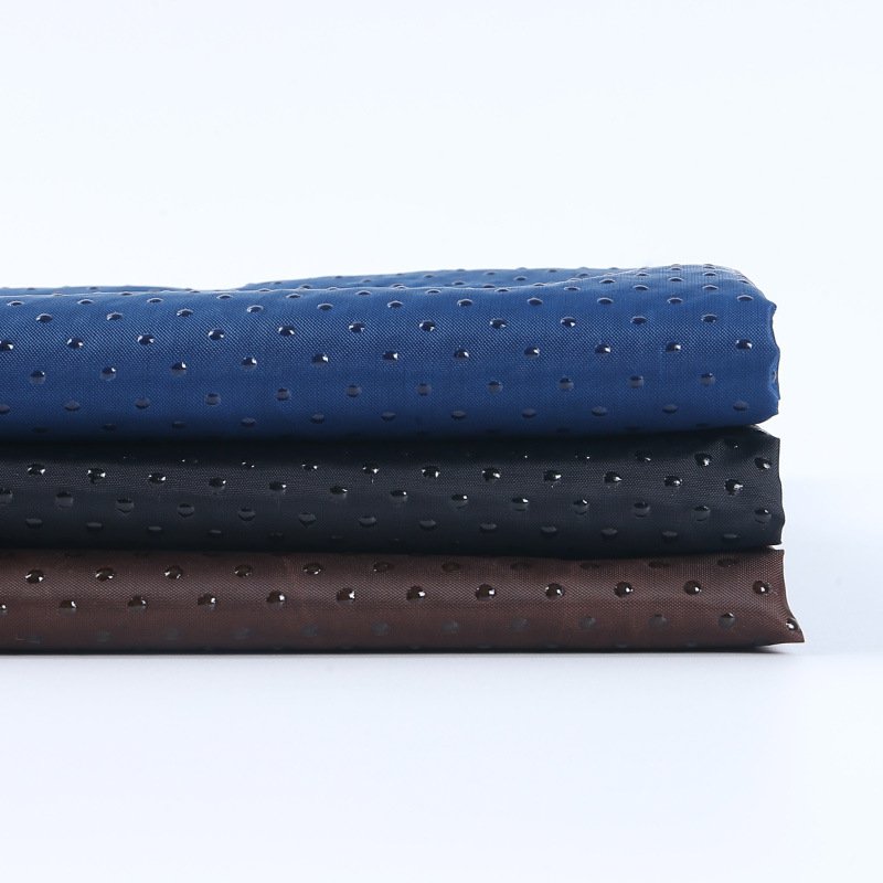 Customized 190T Taffeta Anti-Slip Gloves Carpet Fabric Non Slip Polyester Gabardine Dotted Anti Slip Fabric