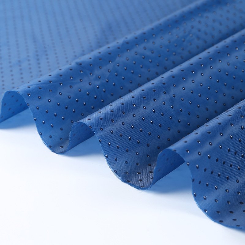 Customized 190T Taffeta Anti-Slip Gloves Carpet Fabric Non Slip Polyester Gabardine Dotted Anti Slip Fabric