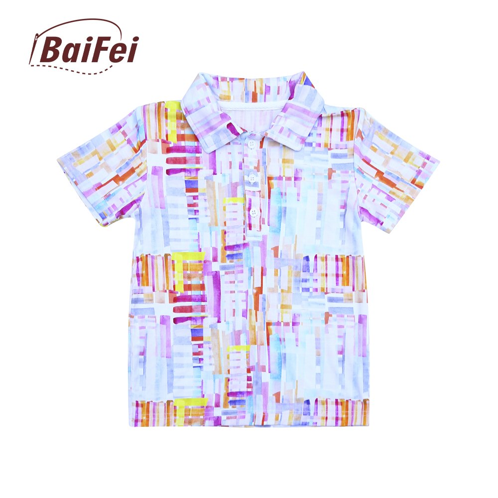 Custom Baby Clothes Unisex Toddler Clothing Bamboo Shirt Solid Polo Shirts Baby Boys and Girls' Bamboo Kids T Shirt