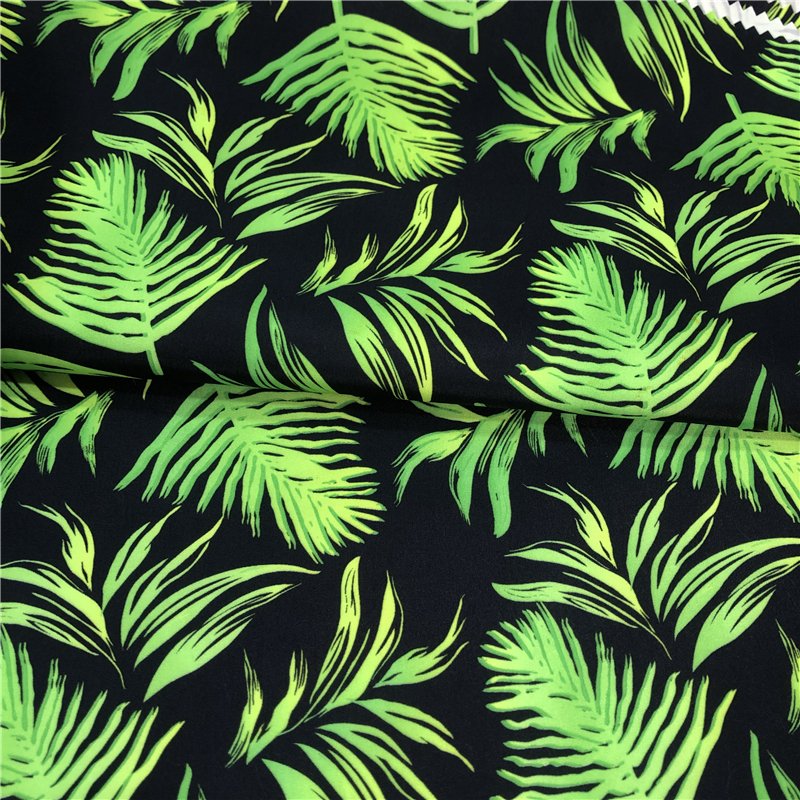 75D*150D 100%P micro peach fabric for beach pants waterproof printed fabric