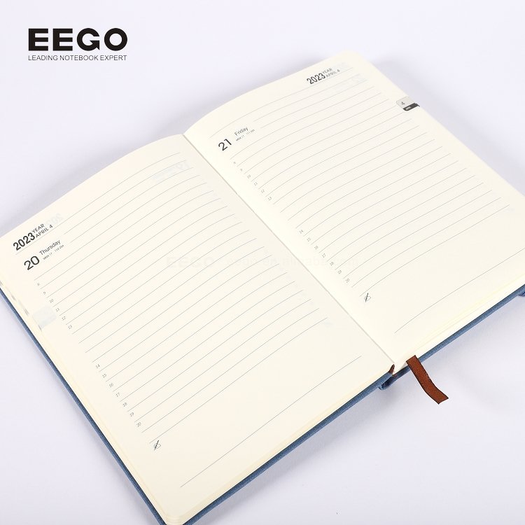2024 2025 Promotional Sublimation OEM Business Note Book A5 Custom Logo Pu Leather Hardcover Journal Notebook With Pen Holder