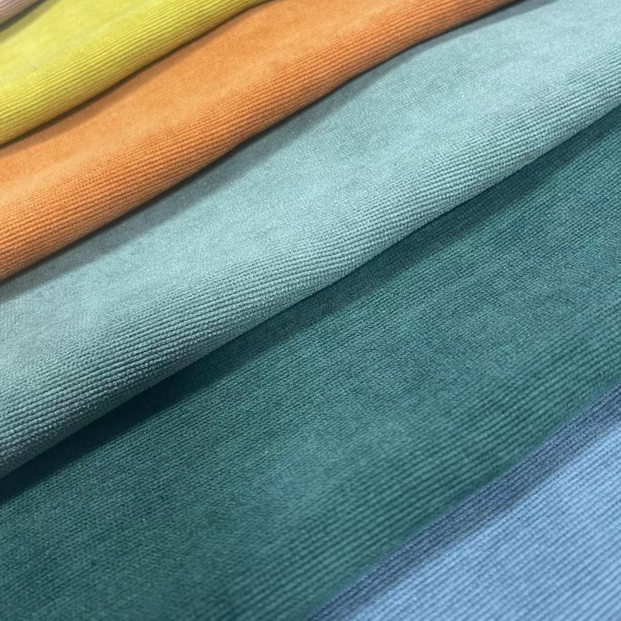 COLORFUL RAINBOW STYLE GOOD TOUCH HIGH QUALITY CURTAIN FABRIC