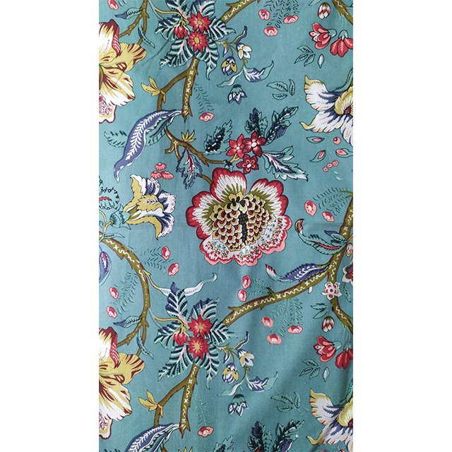 Custom 100% Organic Cotton Hand Printed Fabrics Indian Handmade Running Fabric Print Manufacturer Home Textiles Manufacturer