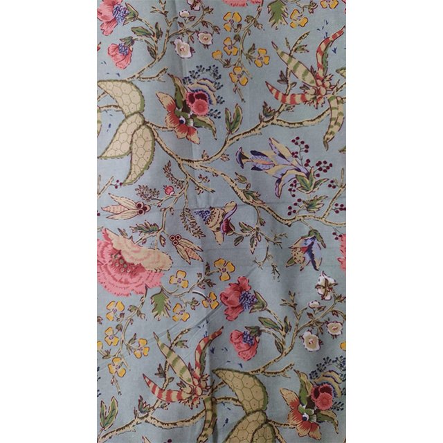 Custom 100% Organic Cotton Hand Printed Fabrics Indian Handmade Running Fabric Print Manufacturer Home Textiles Manufacturer