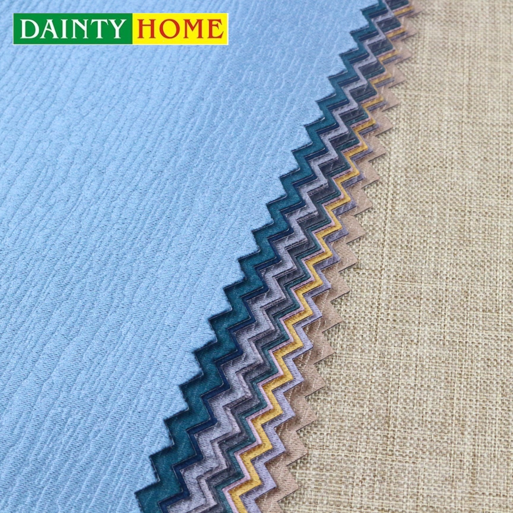 free sample hangers Living Room Luxury Blackout Curtain &drapes, In Stock 100% linen Blackout Curtain Fabric stock colors