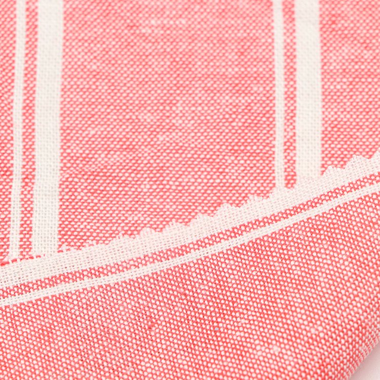 Ready goods yarn dyed fashion woven soft 45 viscose 55 linen fabric roll for lady shirts