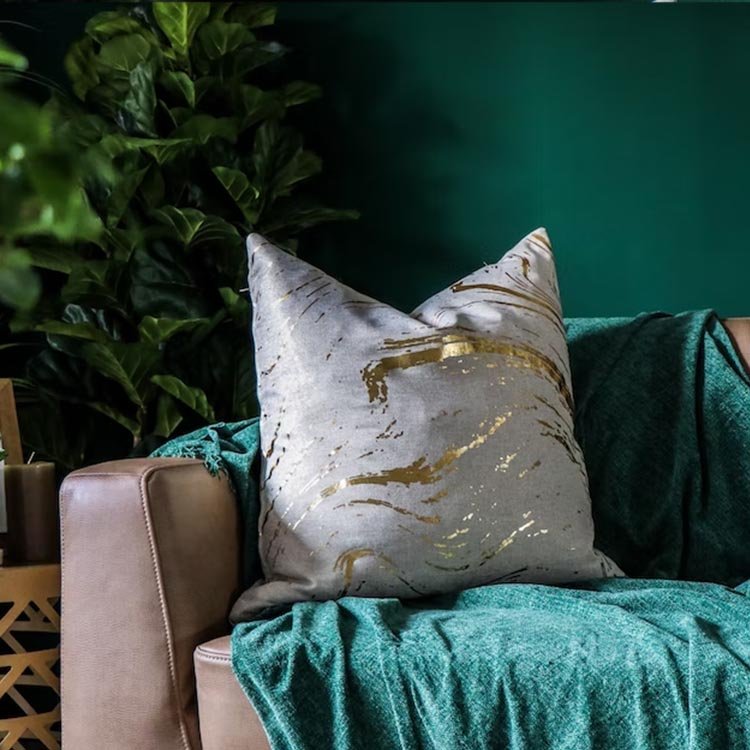 purpleard Cushion Cover Decoration Square Pillow Cases Throw Pillow Cover for Home Hotel Western Textured Satin