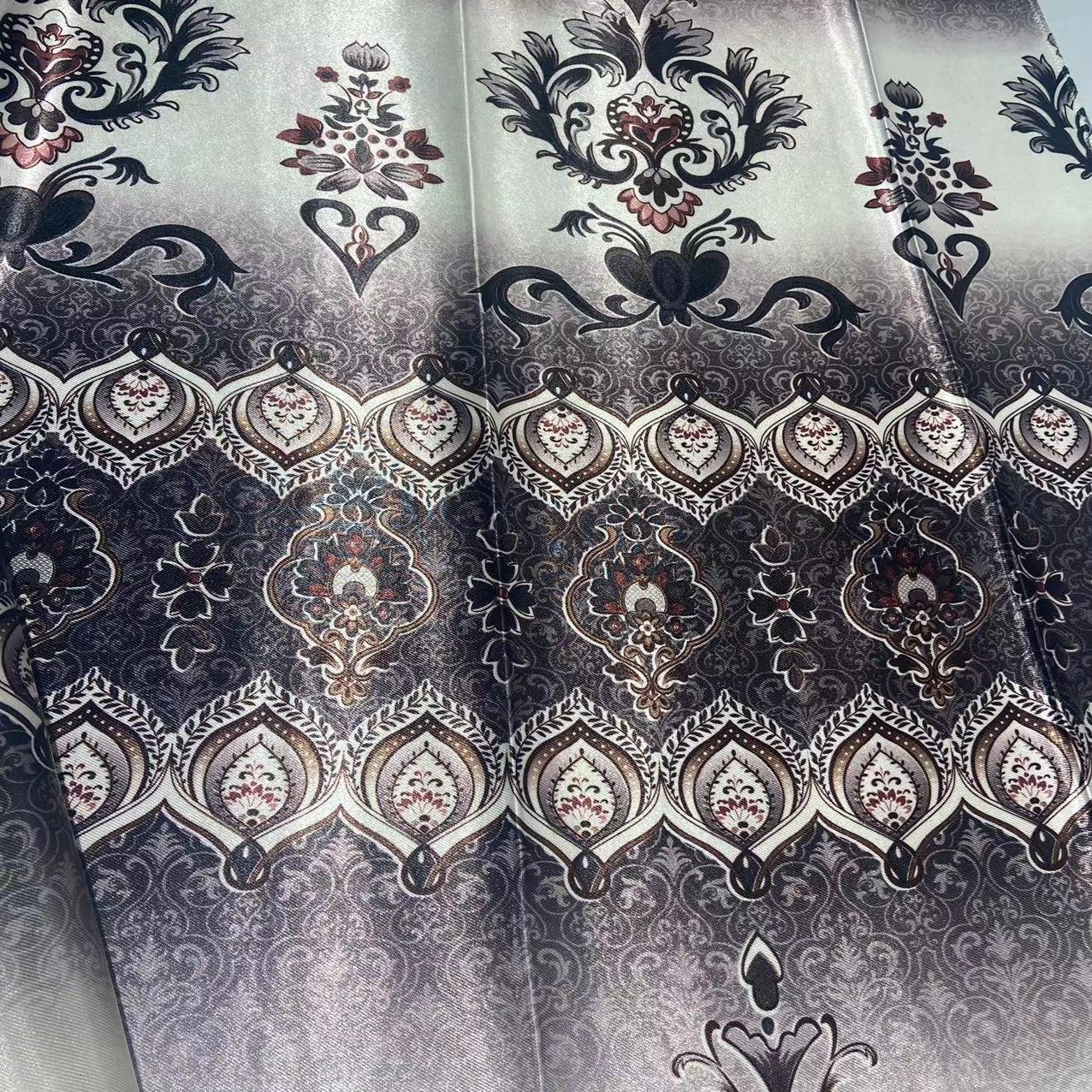 Curtain Print Fabric 100% Polyester Woven Best Price in High Quality Blackout Roll Packing Free Customized 200gsm,200gsm 280 Cm