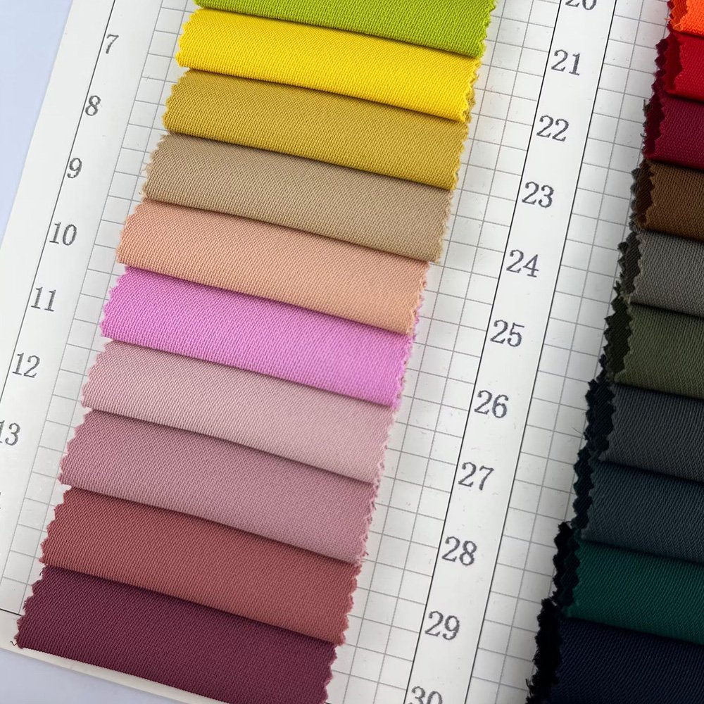 Custom solid color 260g SPH yarn 95 polyester 5 spandex Chiffon fabric good drape feeling fashion garment skirts fabric