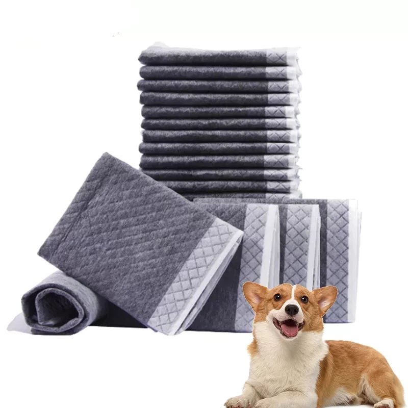 Thickness Increase Cheapest Black 6 Layer Pee Puppy Bamboo Charcoal Training Pet Pad
