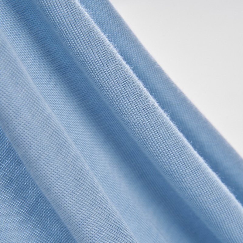 Boran Textile 150G Spring/Summer Mulberry Silk T-Shirt Fabric, 40S Acrylic Viscose Spandex Blend 1*1 Rib Mulberry Silk Fabric
