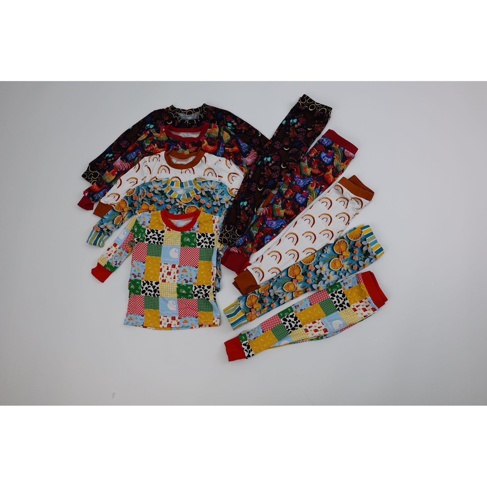 Qingli Bamboo Fabric Kids Pajamas sustainable sleep wear pajama set for kids Eco-friendly Children Pajamas Long-sleeved trousers