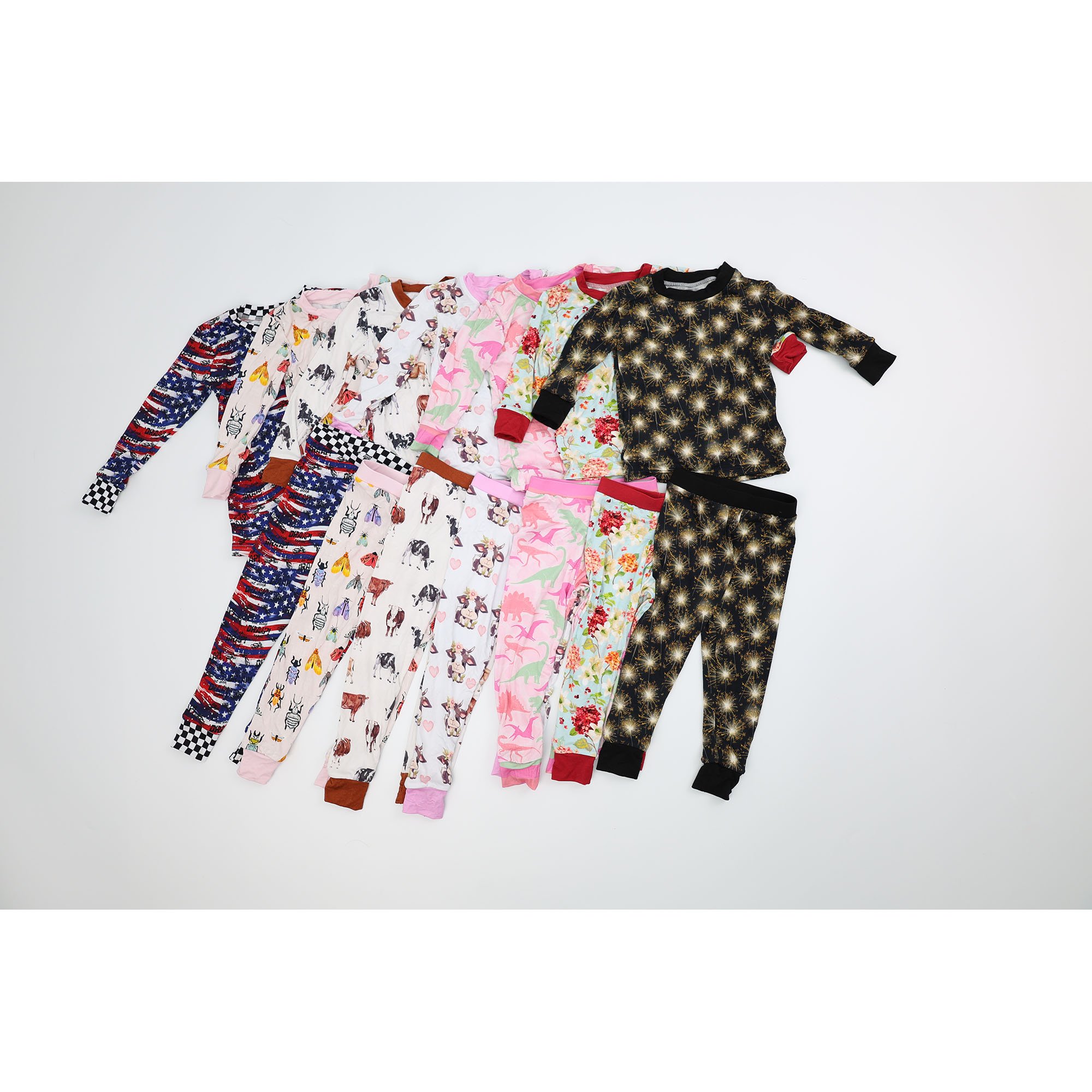 Qingli Bamboo Fabric Kids Pajamas sustainable sleep wear pajama set for kids Eco-friendly Children Pajamas Long-sleeved trousers