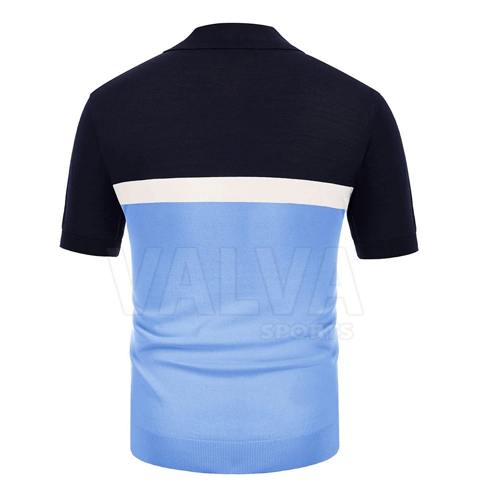 Wholesale Premium Quality Men's Polo T-Shirts Quick Dry Knitted Fabric with Best Material Color Contrast Print Pattern