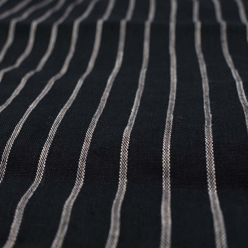Custom low price stocklot eco-friendly yarn dyeing shirt blouses stripe 100% linen fabric yarn dyed fabrics for clothing