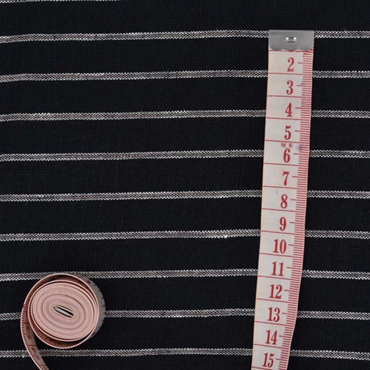 Custom low price stocklot eco-friendly yarn dyeing shirt blouses stripe 100% linen fabric yarn dyed fabrics for clothing