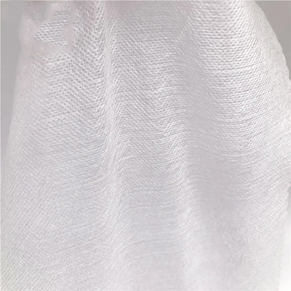 Biodegradable Soft Bamboo Woodpulp Rayon Viscose Spunlace Non woven Fabric Roll
