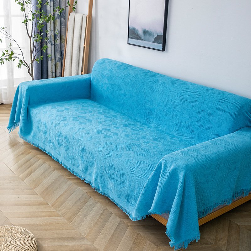 High Quality Three-Seat Polyester Sofa Protective Cover Elastic Stretch Design for Home Use for 4-Seater Sofas