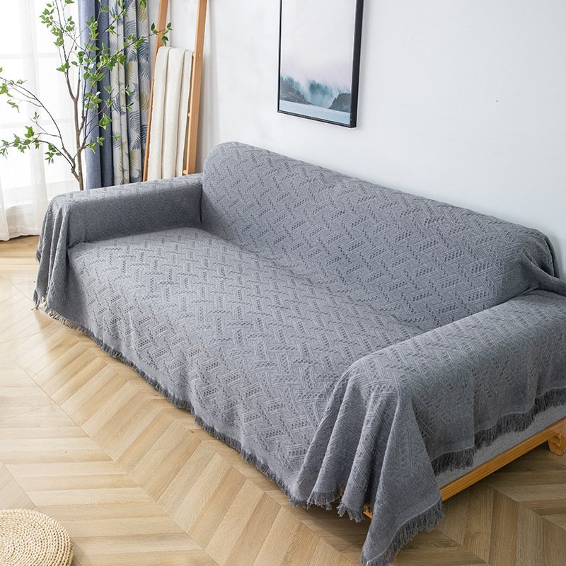 High Quality Three-Seat Polyester Sofa Protective Cover Elastic Stretch Design for Home Use for 4-Seater Sofas