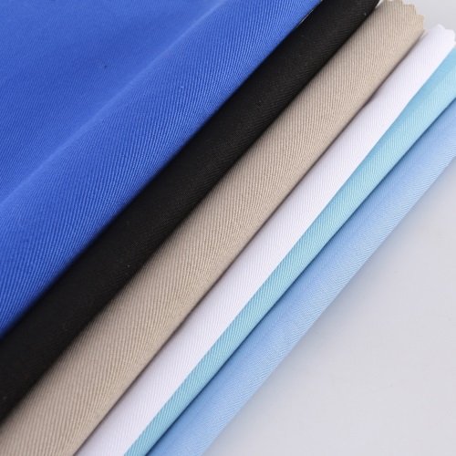 100% Cotton TC CVC 65/35 80/20 Poplin Woven Poly Cotton Fabric Plain Pants Uniform Polyester Cotton Twill Drill Workwear Fabric