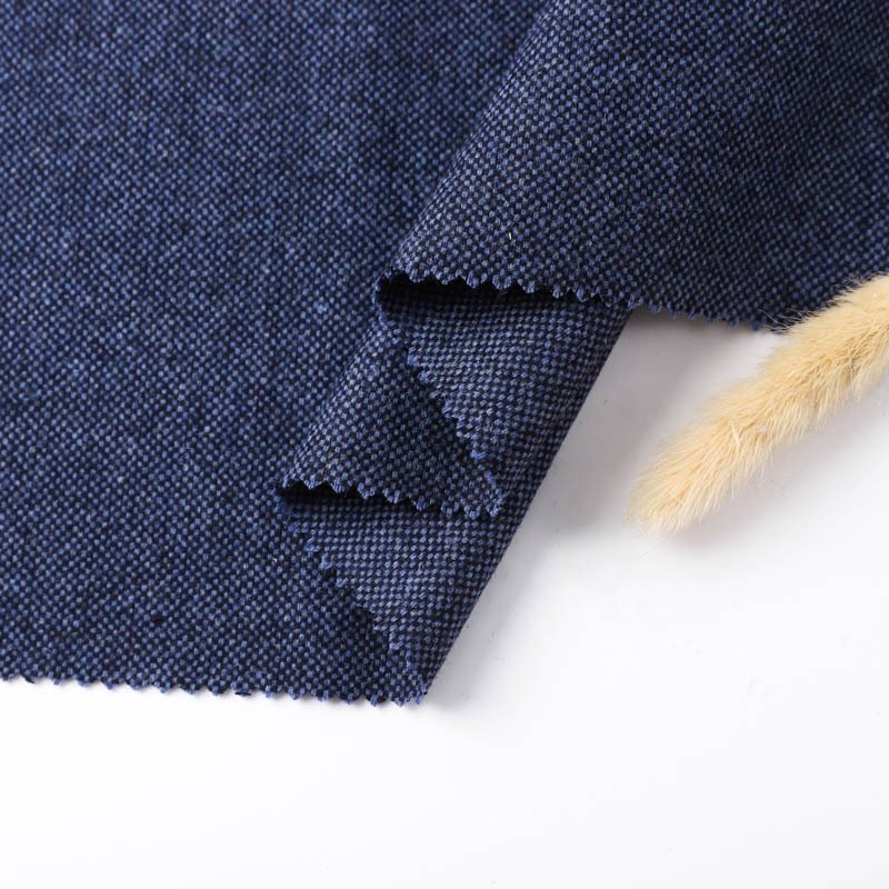 Hot selling 100% polyester 280gsm knitting brushed warm and soft check tweed fabric for suiting