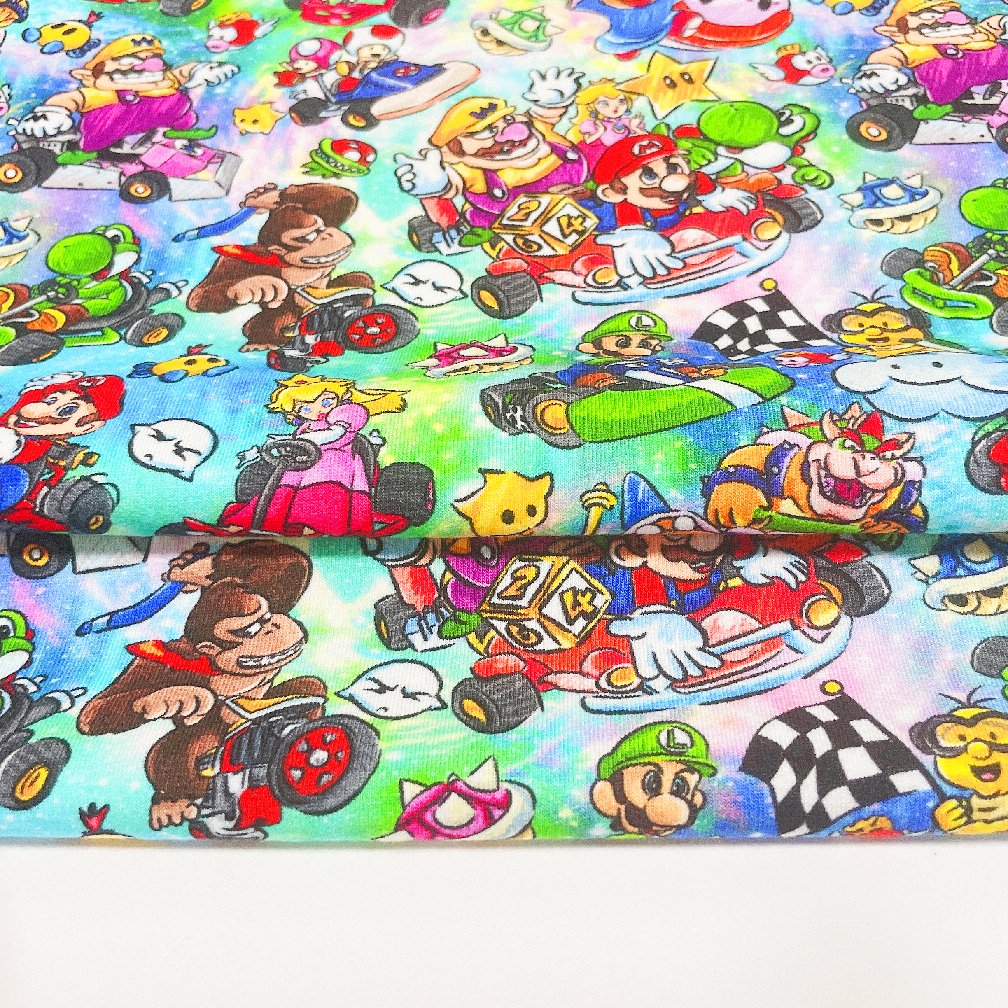 custom digital printed 95 bamboo 5 spandex fabric cartoon bamboo fiber fabric for pants