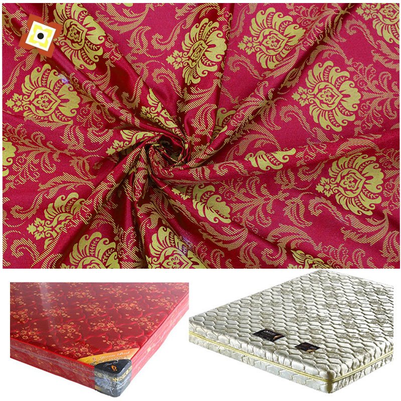 100% polyester warp knitted gilt printed fabric for mattress rayon print fabric fabrics for bed linen