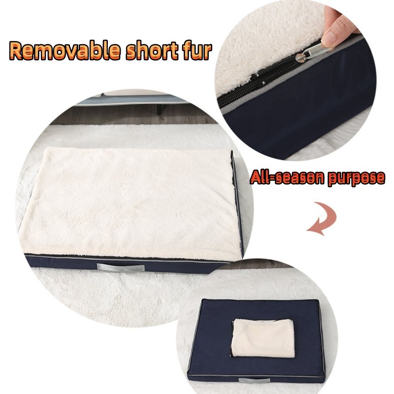 Custom High Quality Pet Supplies Orthopedic All Season Anti slip Shot Plush Washable Indoor Pet Bed For Dog