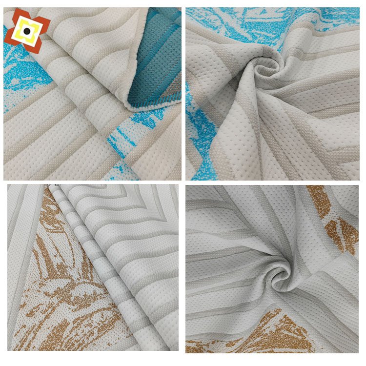 Jacquard Mattress Fabric Knitting Supplier Home Textile Bamboo Spandex Fabric Factories Cheap Mattress Cover Fabric